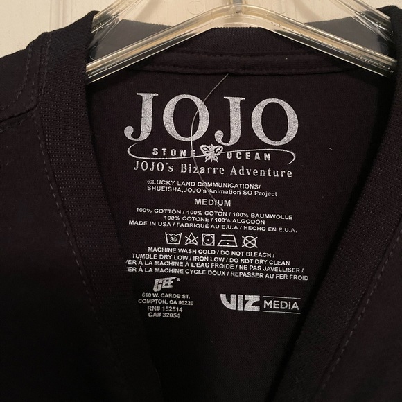 JoJo’s Bizarre Adventure Stone Ocean Tee NEW Size Medium Unisex Hot Topic - Picture 2 of 2